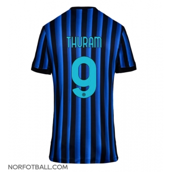 Billige Fotballdrakt Inter Milan Marcus Thuram #9 Replika Hjemmedrakt Dame 2025-26 Kortermet